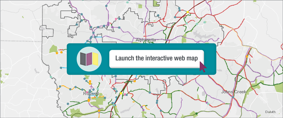North Fulton Comprehensive Transportation Plan interactive web map